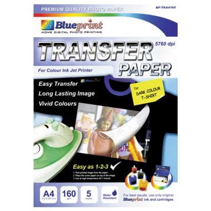 

Kertas Transfer Paper Blueprint A4 - Kaos Hitam