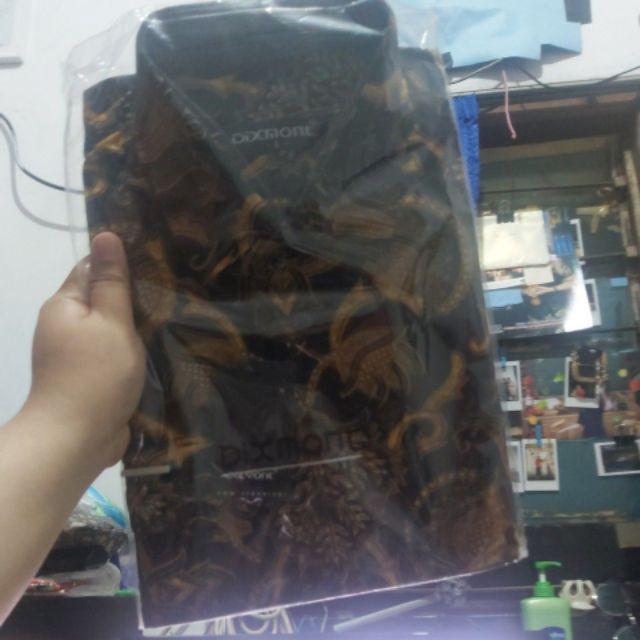Kemeja Batik Pria Lengan Panjang Bl10 Katun Motif Modern Dixmont Semi Slimfit Premium