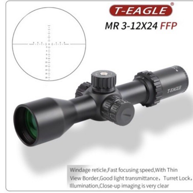 Telescope T-eagle MR 3-12X42 FFP IR Reticle Glass - Telescope Scope