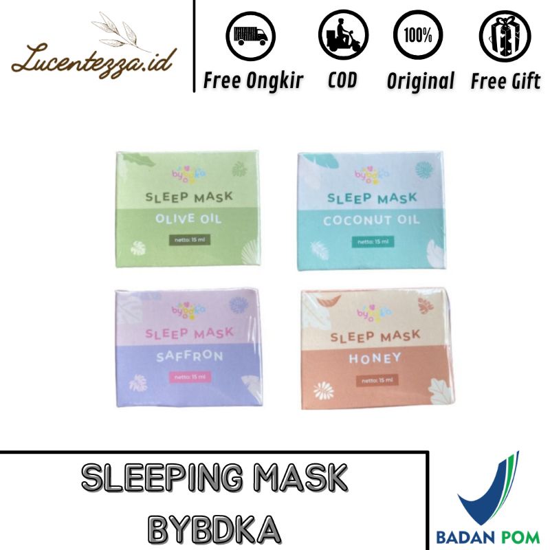 SLEEPING MASK BYBDKA.ID FREE GIFT SAFFRON BYBDKA
