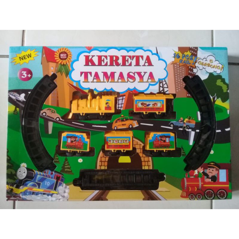 mainan anak laki/ laki kereta set/ kereta tamasya / mainan anak