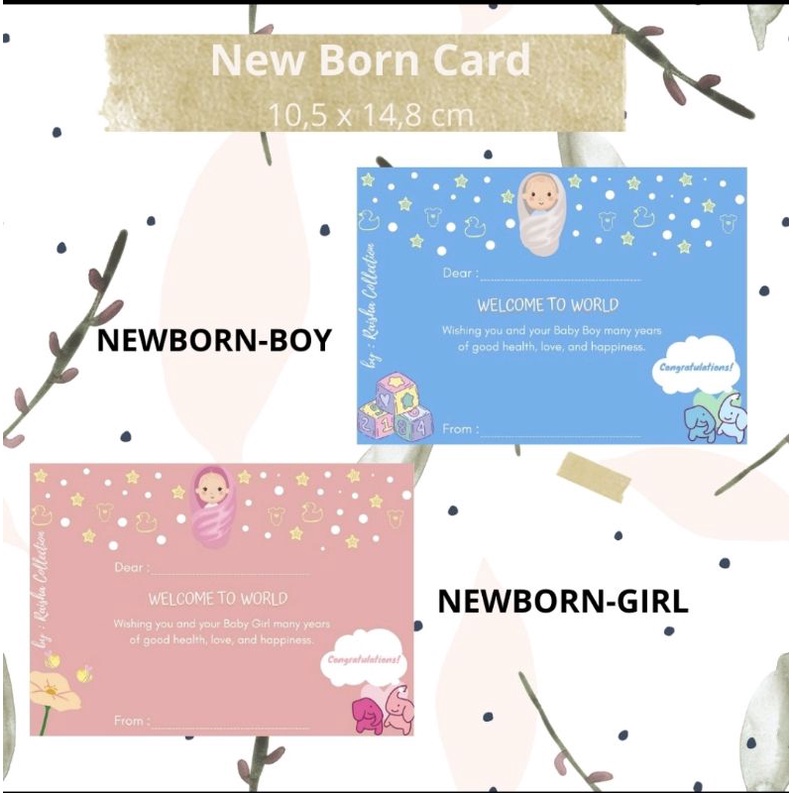 KERTAS KADO DAN KARTU UCAPAN HAPPY BIRTHDAY CONGRATULATION NEW BORN BABY CONGRATZ