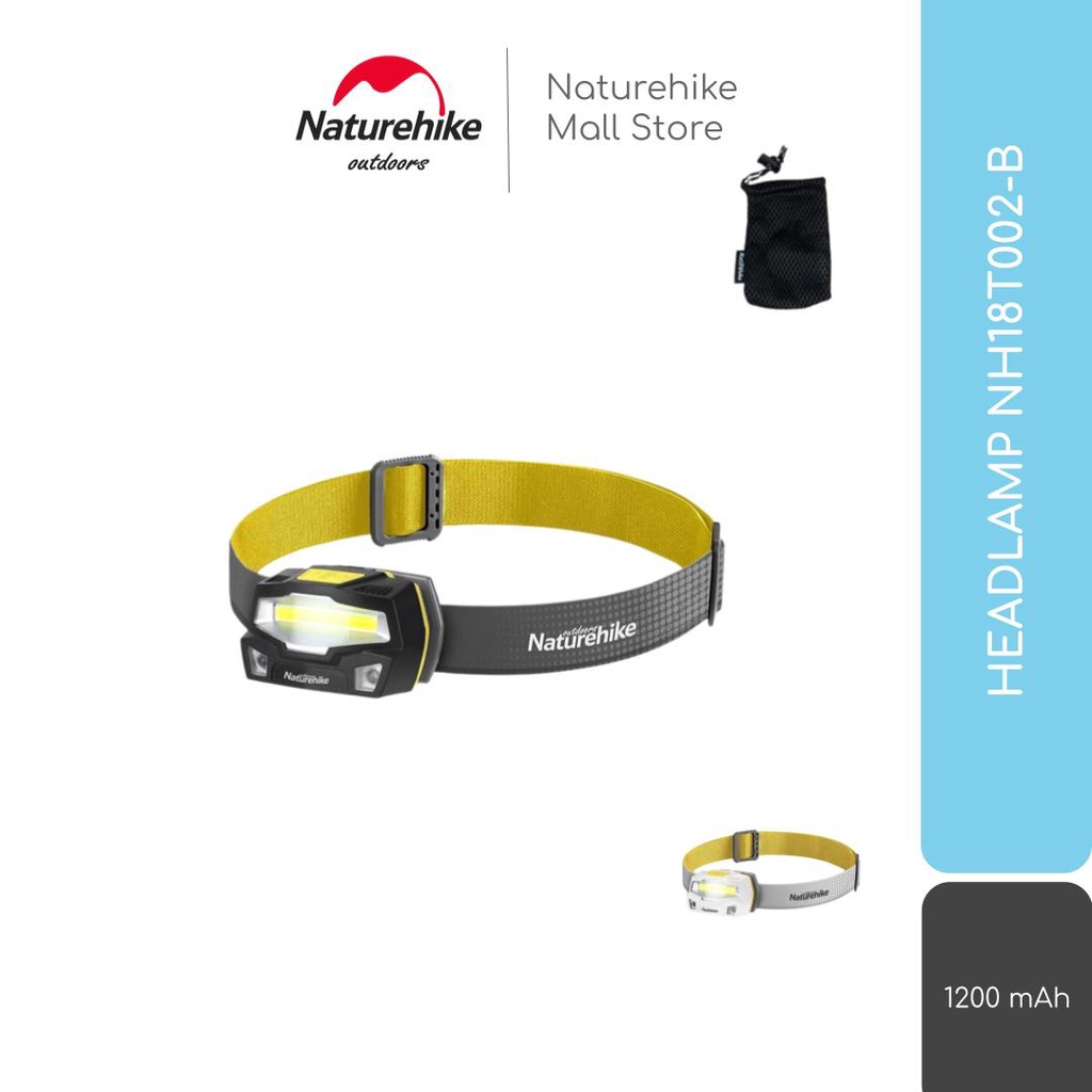 HEADLAMP NATUREHIKE NH18T002-B LAMPU KEPALA LED SENTER CAMPING