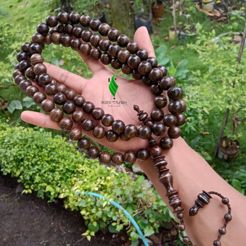 Tasbih Kayu Kalimasada Size 12mm &amp; 14mm Super!!, Tasbih Muslim 99 Butir, Tasbih Antik, Tasbih, Tasbih Kayu Langka Bertuah,