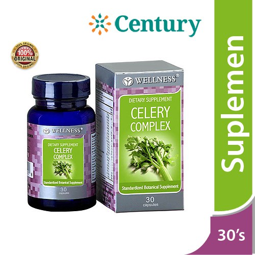Wellness Celery Complex 30 Kapsul/ekstrak daun seledri/menurunkan tekanan darah/hipertensi/asam urat