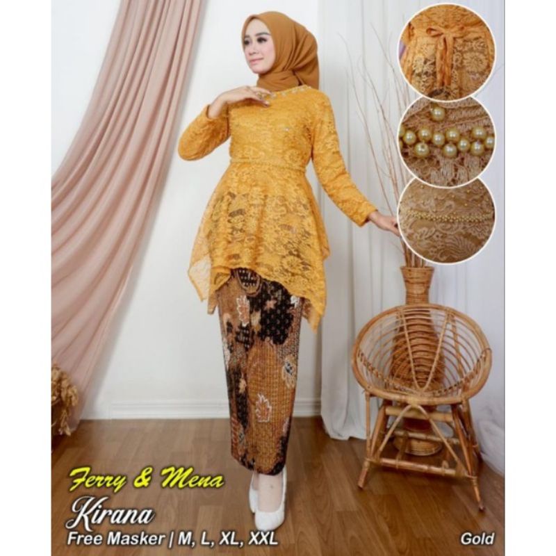 Realpict kebaya aqila fm//kebaya brokat wisuda//brokat pesta remaja