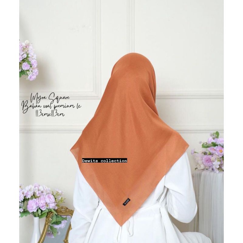Hijab Aisyah Segiempat laser cut