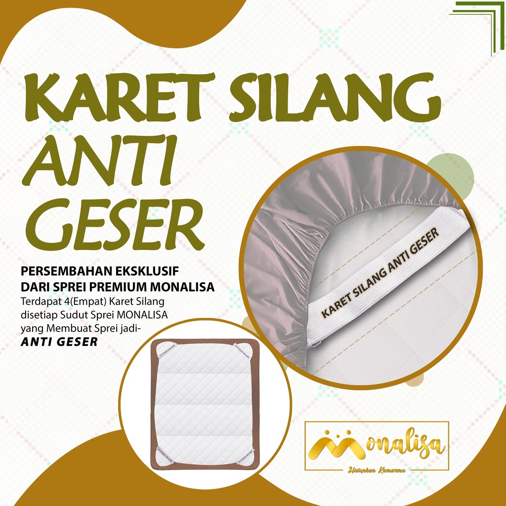 Monalisa Premium Sprei Uk 90/100/120 - Modern Dots