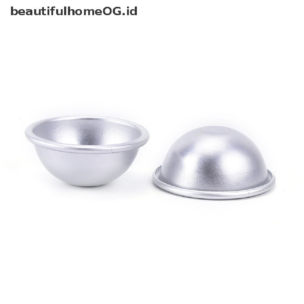 2 Pcs / 1 Set / 2 Pcs Cetakan Bola Mandi Bahan aluminum Ukuran 4.5x2cm