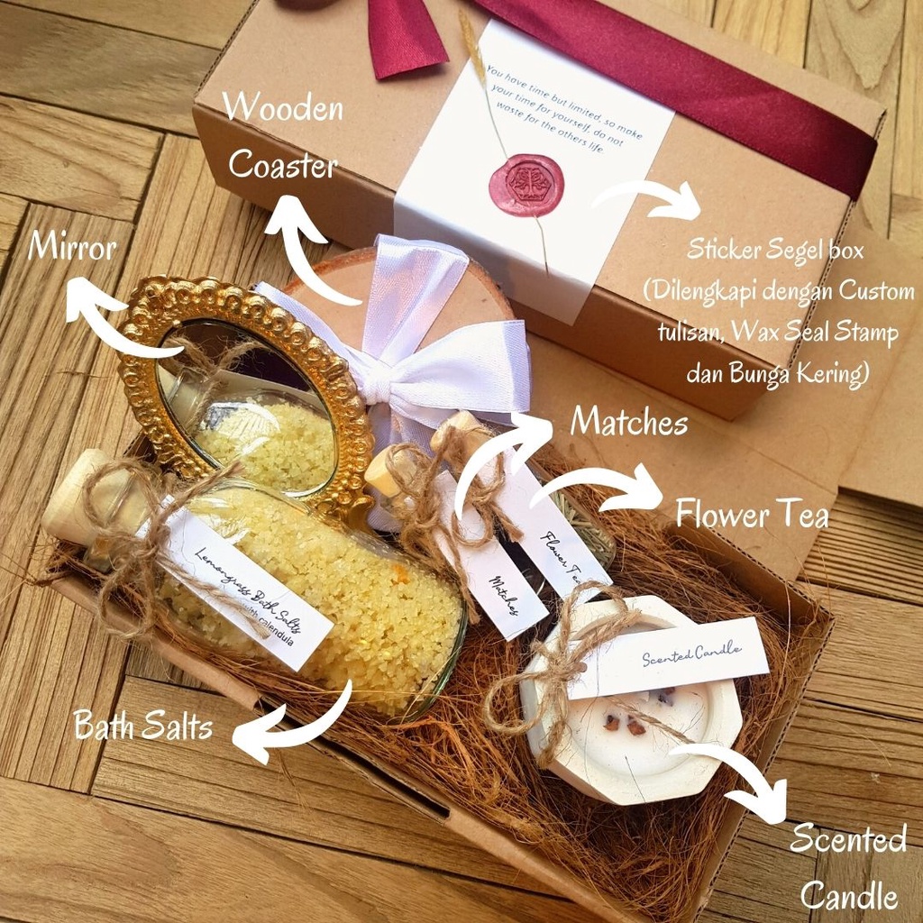 HAMPERS AROMATERAPI/ GIFT SET REED DIFFUSER / SCENTED CANDLE / GIFT BOX / KADO ULANG TAHUN/ KADO WISUDA/ VALENTINE