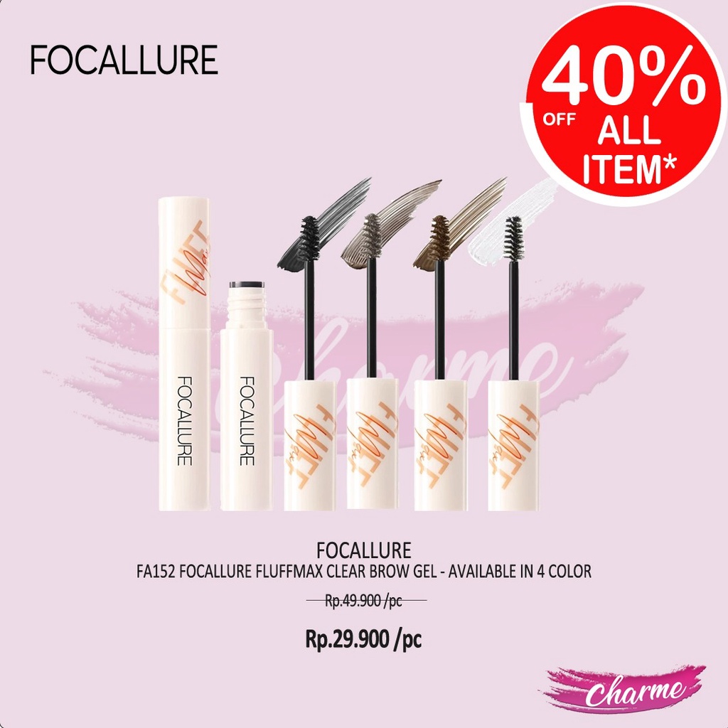 (READY &amp; ORI) Focallure Fluffmax Clear Brow Gel FA152 FA 152 Eyebrow Mascara Alis Tahan Lama Waterproof