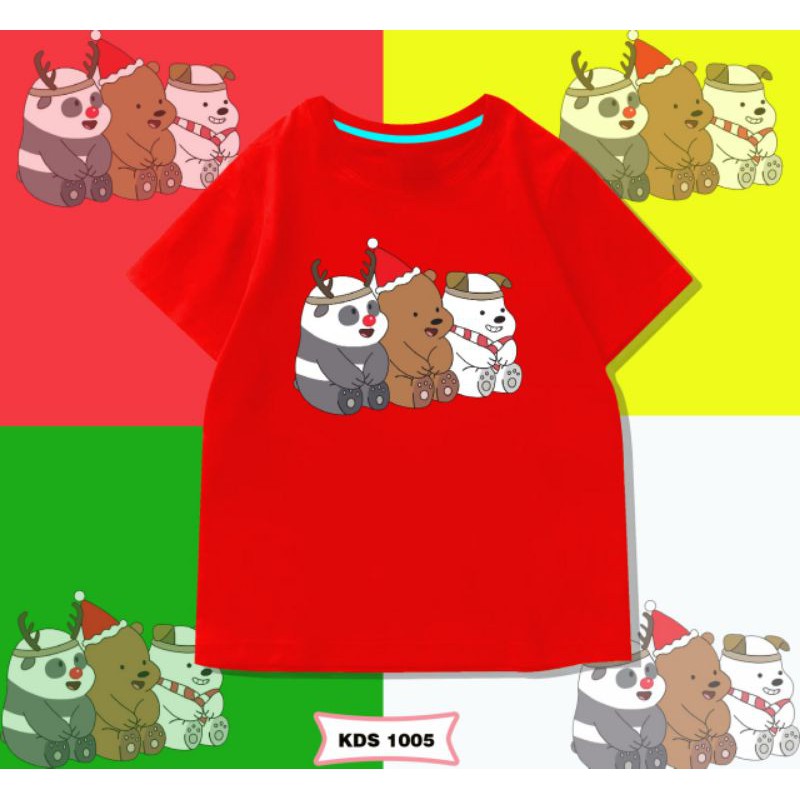 T-SHIRT / KAOS KIDS WE BARE BEAR 24S KARAKTER