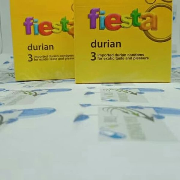 KONDOM FIESTA DURIAN 3S PRIVASI AMAN ALAT KONTRASEPSI