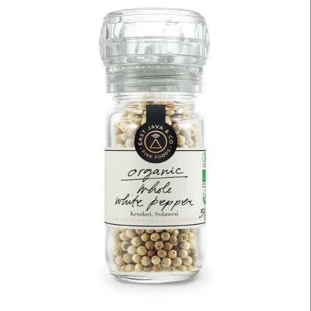 

EAST JAVA & CO ORGANIC WHOLE WHITE PEPPER MILL 54GR