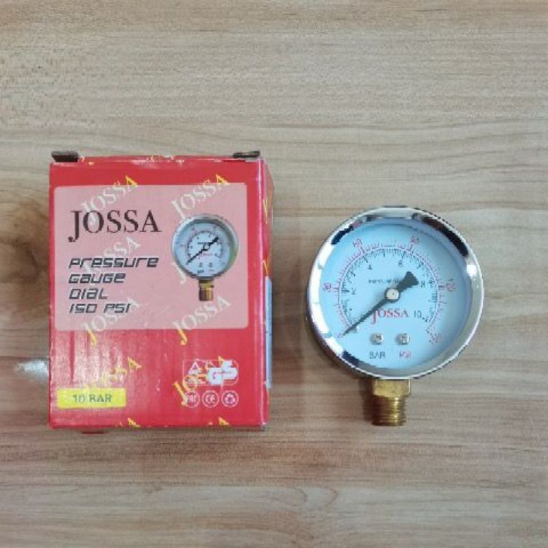 JOSSA Pressure guage 10 bar / JOSSA Manometer 10 bar