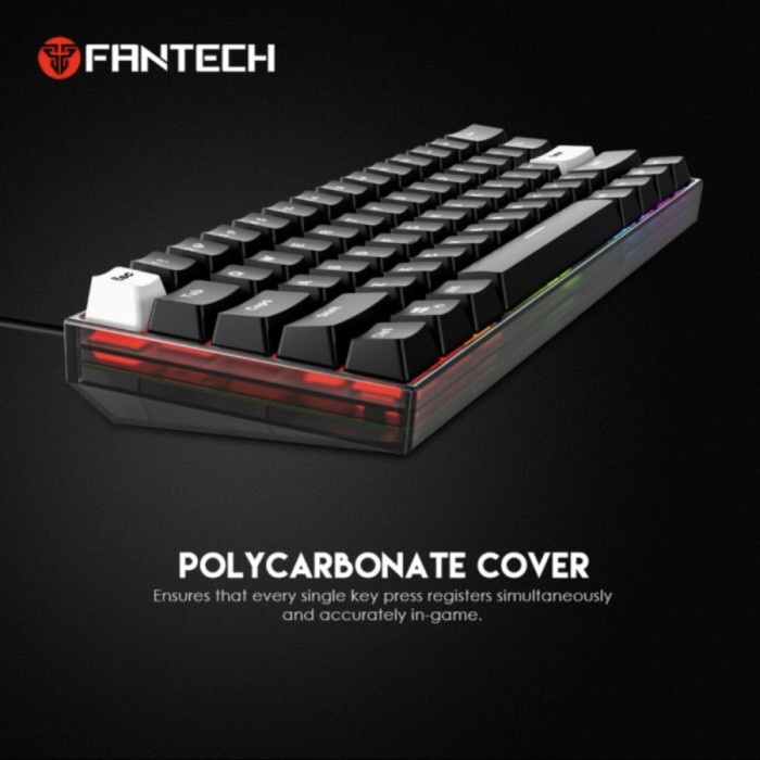 Fantech Maxfit61 MK857 60% RGB FROST Wired Gaming Keyboard Mechanical