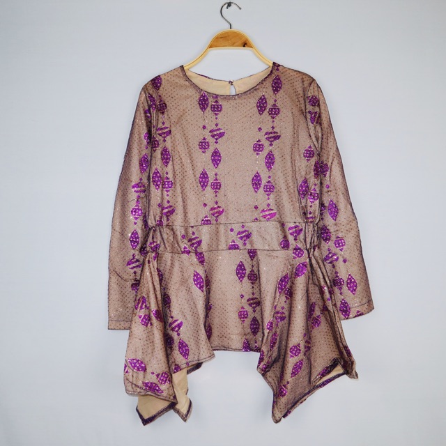 BLOUSE BAHAN TULLE GLITTER  #CUCIGUDANG