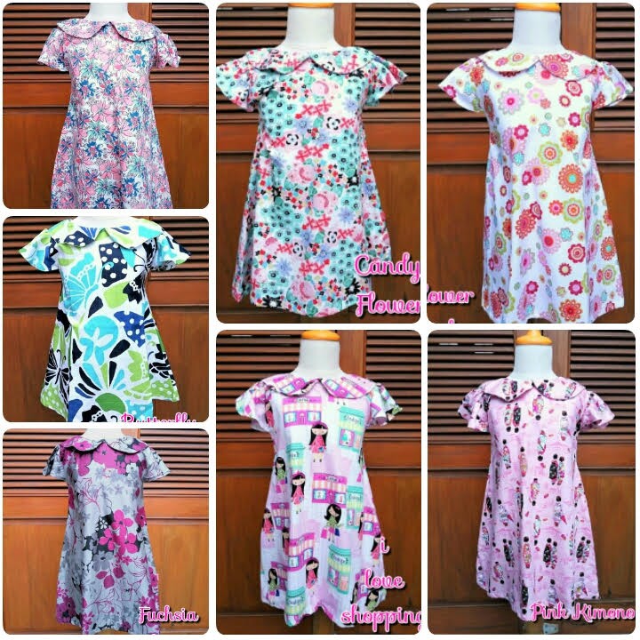 Size XS s/d L - CUTE DRESS KIDS - Dress Anak Cantik Lucu Katun Jepang - Japan Design Katjep