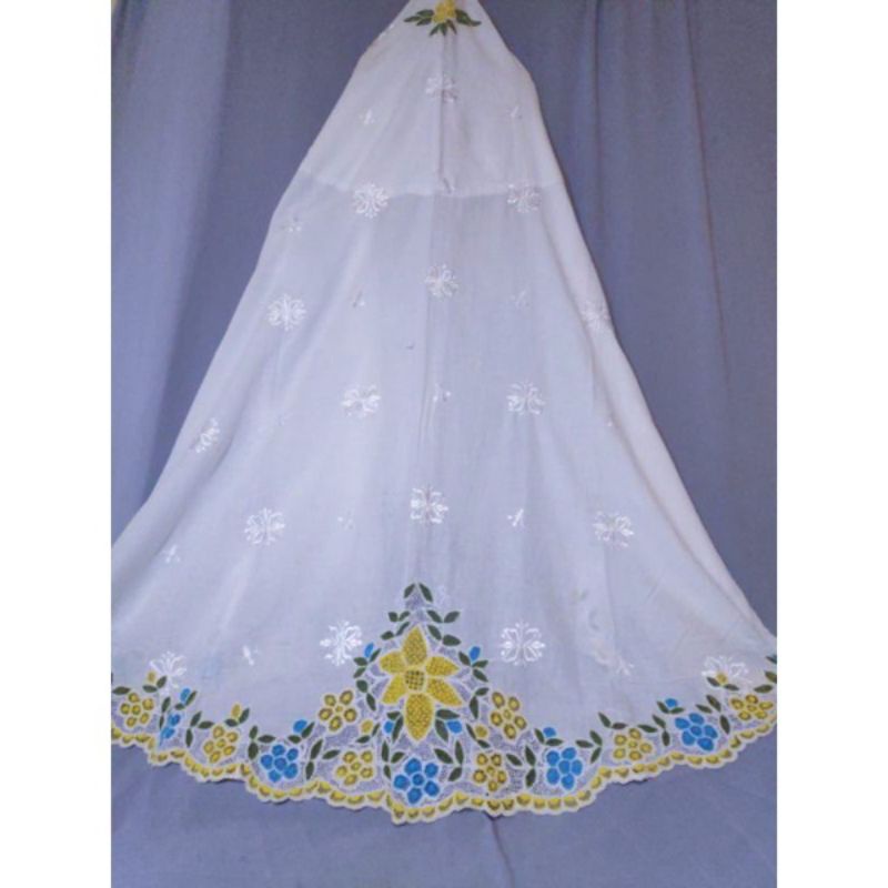 ATASAN MUKENA KERANCANG KATUN PARIS