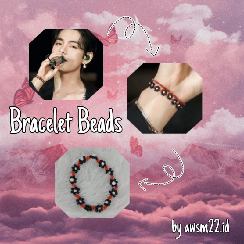 Gelang Manik Gelang Beads Korea Bracelet Beads Korea BTS Gelang Mote Gelang Seventeen Gelang BTS Gel