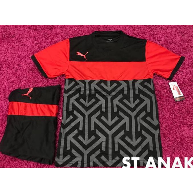 Diskon Setelan Stelan Futsal Jersey Baju Kaos Kids Anak Kecil Puma Arrow Terbaru