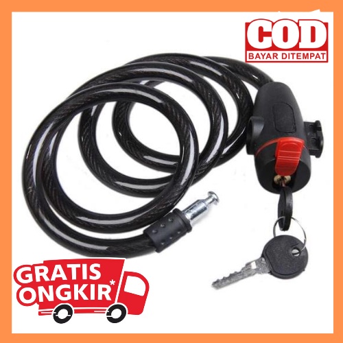 Kunci Gembok Sepeda Anti Maling Lock / kunci sepeda lipat / kunci pengaman sepeda / kunci sepeda ant