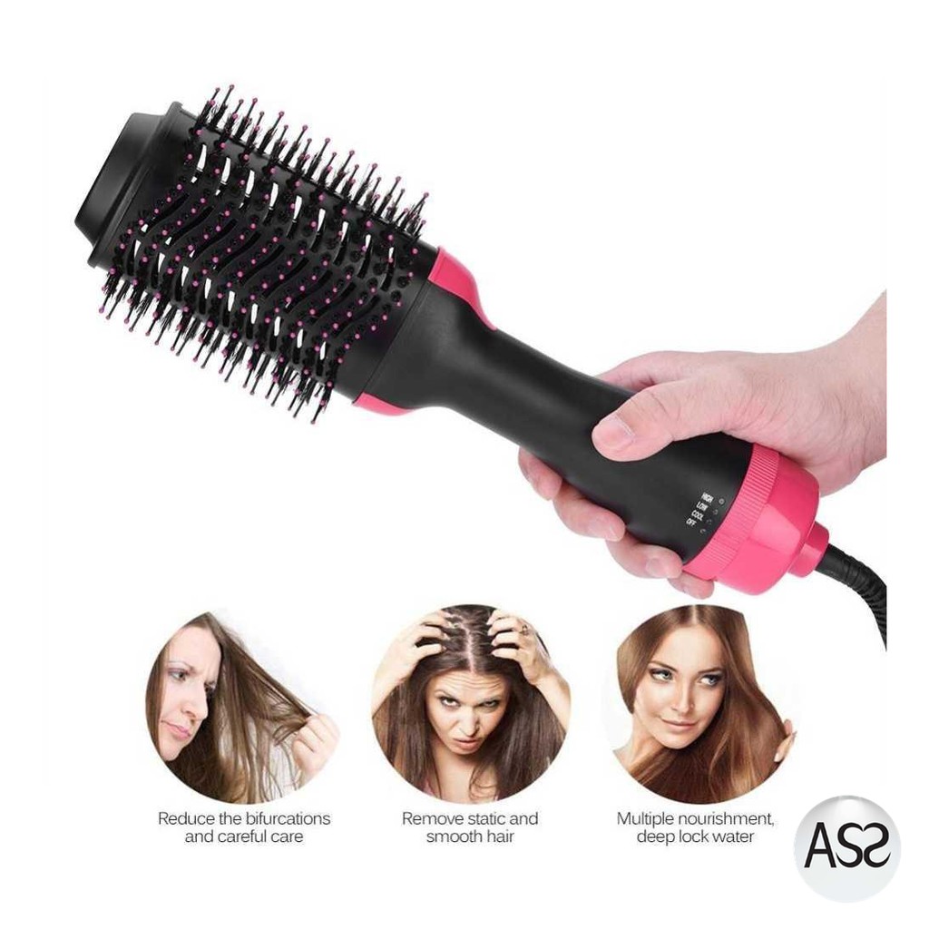 ASS Shop - OLOEY Sisir Roller Hair Dryer Rambut 2in1 Volumizer Curler Comb WB-336