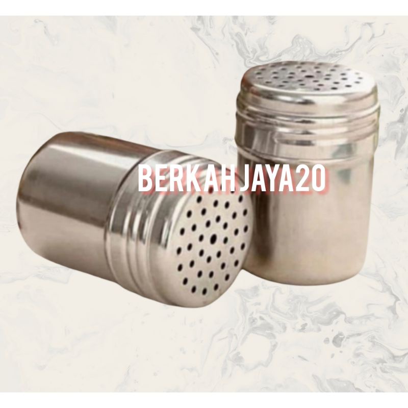 

Tempat Bumbu dapur stainless steel/ Tempat merica bubuk/ Tempat lada bubuk