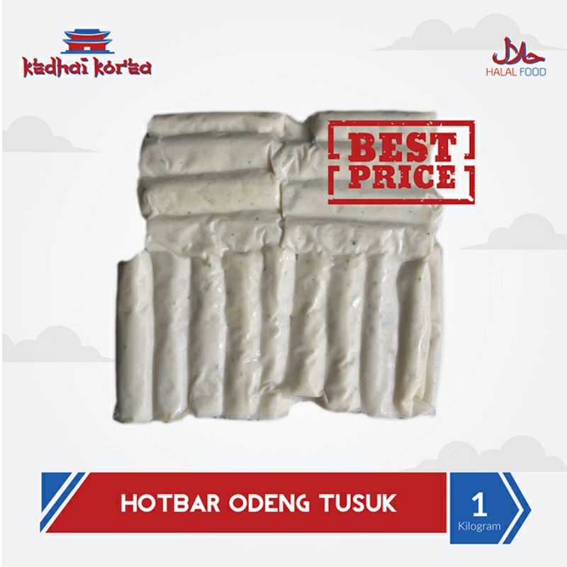 Hotbar Oden 1Kg Jajan Makanan Korea Odeng Tusuk Eomuk Instan Halal Kedhai Korea