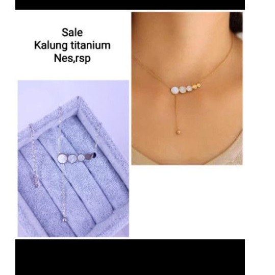 kalung titanium korean style, tidak luntur,awet,tahan lama,bisa dipake sehari hari,mandi,kado