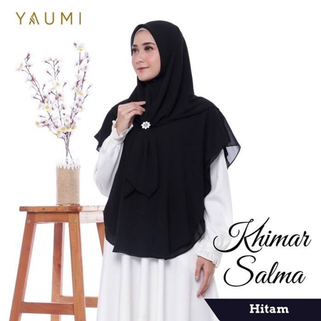 YAUMI HIJAB KHIMAR SALMA / KHIMAR CAPE / KHIMAR ZIPPER