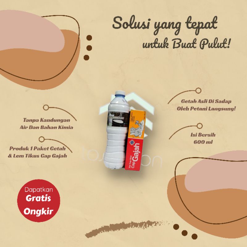 getah karet mentah cair murni termurah