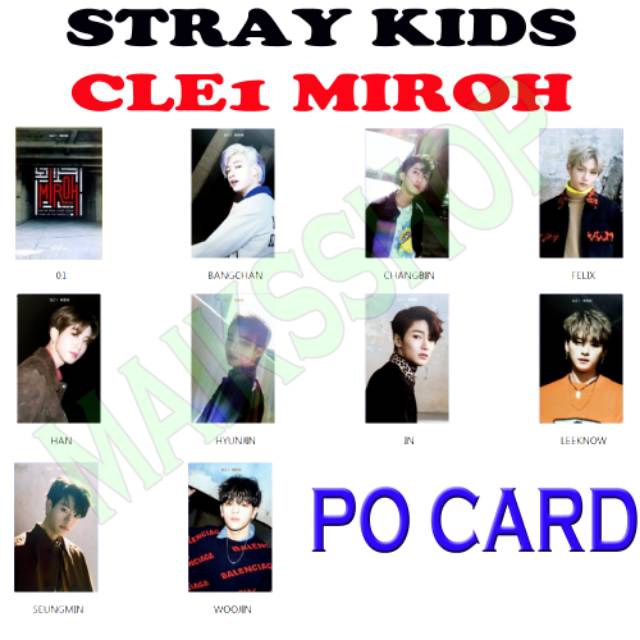 Stray Kids Miroh Photocard Kpop