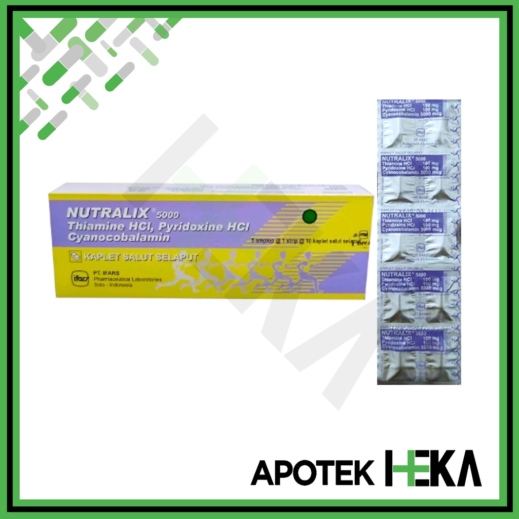 Nutralix 5000 Kaplet Box isi 5x10 Tablet - Meningkatkan Vitamin B (SEMARANG)