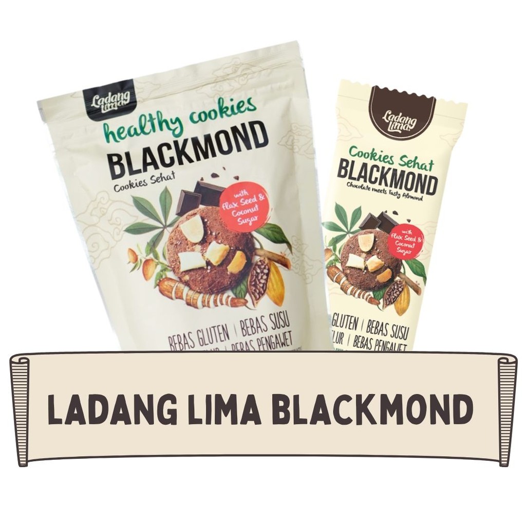 

Ladang Lima Blackmond 33 gram & 180 gram - Gluten Free - Snack Sehat