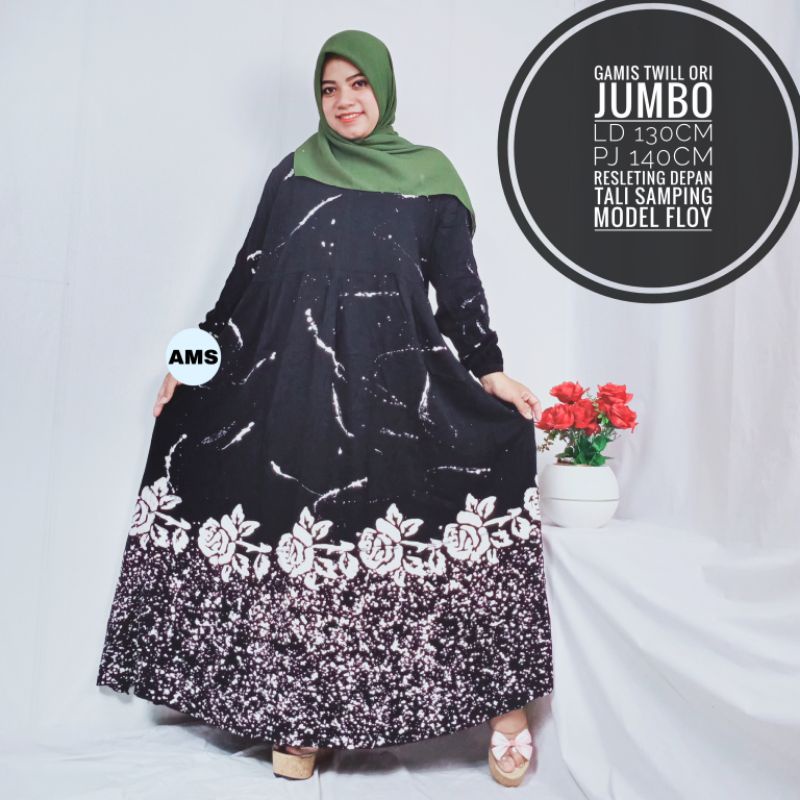 Suplier Gamis Twill Jumbo Ori Bahan Tebal Premium Ld 130cm Daster Tuwil Abstrak Twil Pelangi Batik Murah JdbBM1fDRNJDY