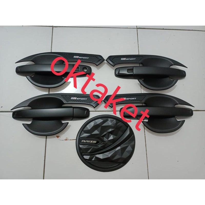 paket outer handle tank cover Raize Rocky 2021 2022 gr Sport hitam