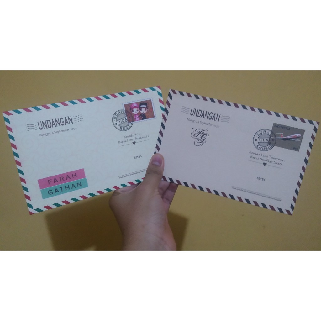 UNDANGAN SURAT KEREN MODERN, UNIK