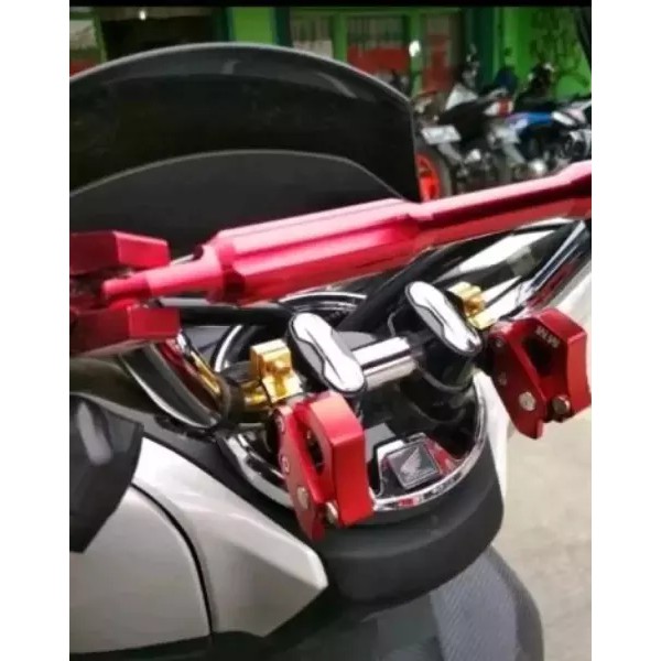 PROMO-Gantungan Barang Motor Honda pcx fino vixion rx king harga 2 pcs _ merah