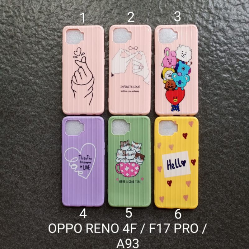 Case gambar Oppo Reno 4F . A73 . A93 . F17 PRO motif cewek ( 2 motif ) soft softcase softshell silikon cover casing kesing housing