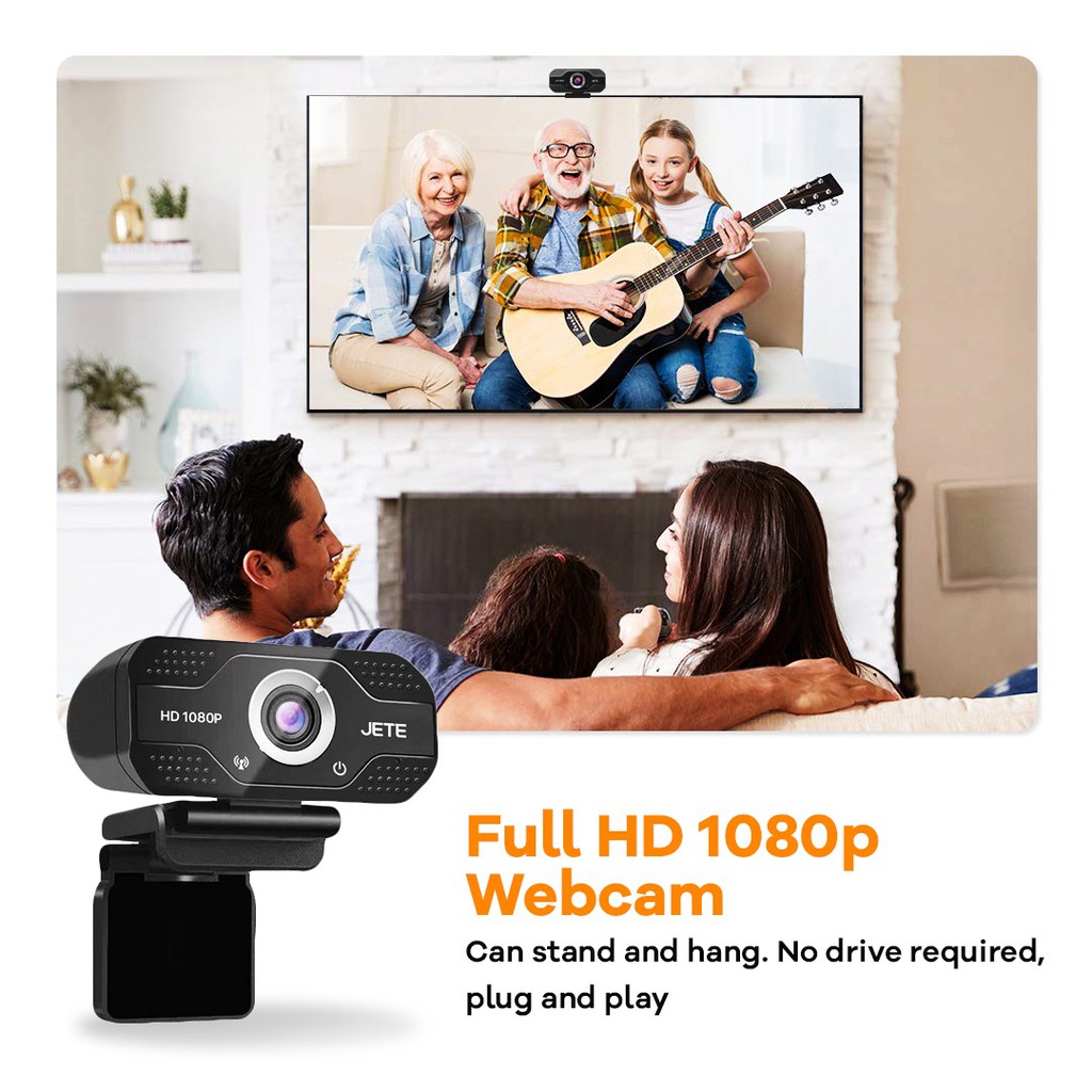 Webcam 1080p Full HD JETE W6 - Garansi Resmi 1 Tahun