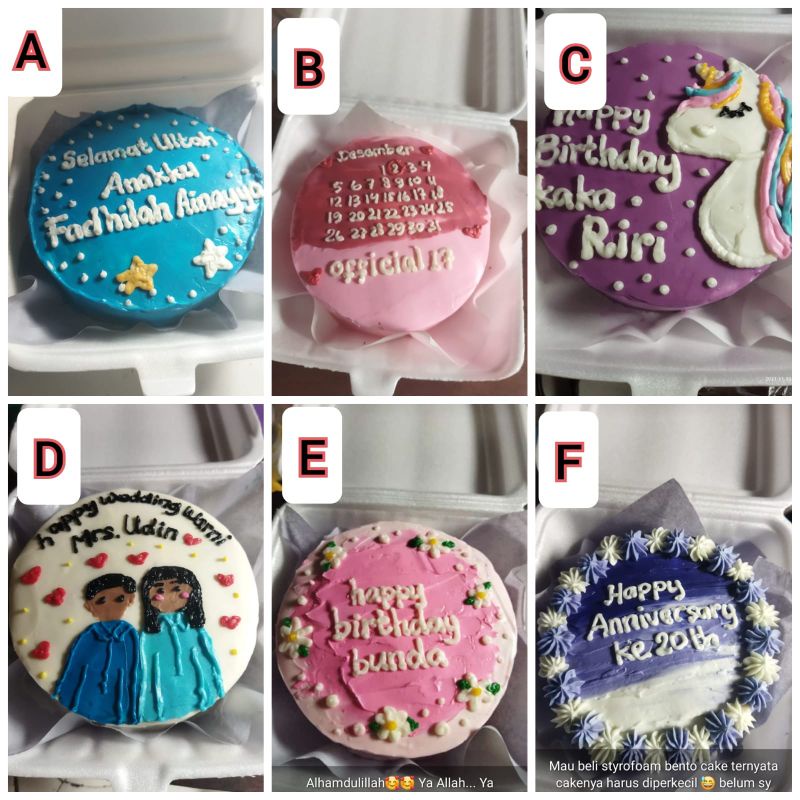 

Bento cake besar 15cm / Korean cake / kue ulang tahun murah design ke2