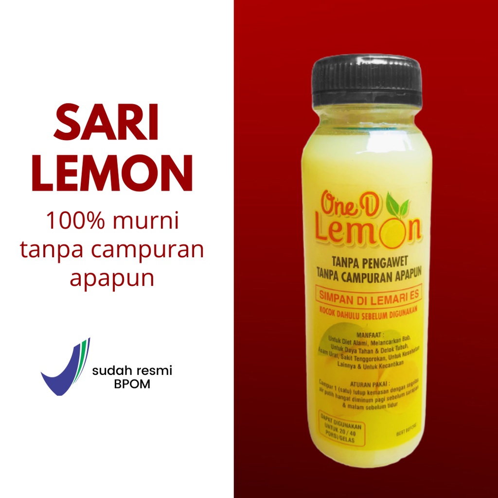 Jual Oned Lemon 250ml Sari Jus Juice Air Lemon Peras Asli Ori Original 100 Murni Fresh Segar 4215