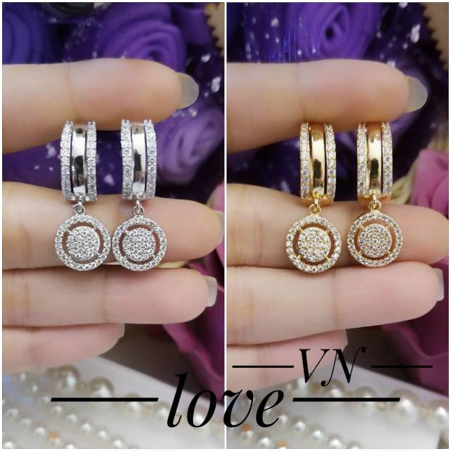 Xupiny anting lapis emas 24k 1401d