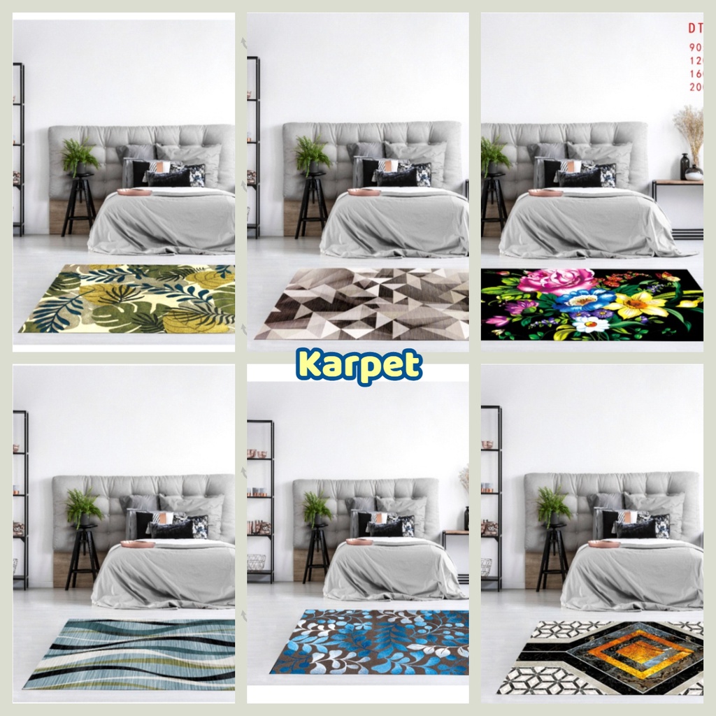 Karpet Lantai Permadani Ruang Tamu High Quality Anti Slip Ukuran 200cm x 270cm WD