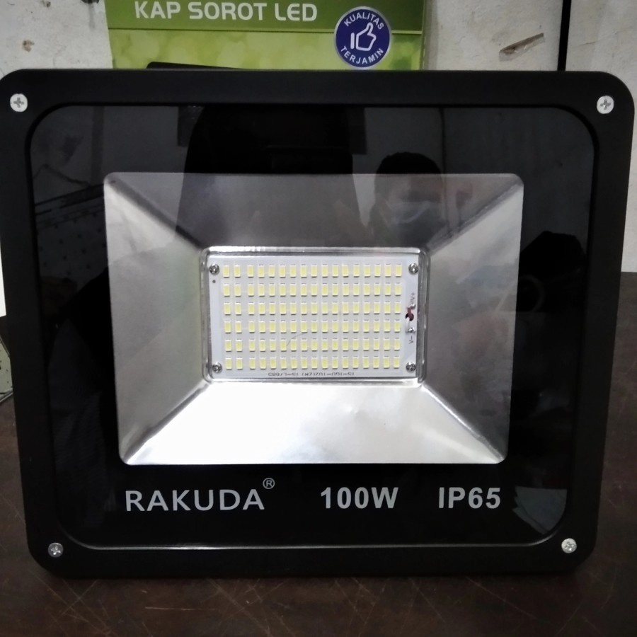 Lampu Sorot Atas 100 Watt Putih Proyektor Lampu Taman Hajatan Panggung Lampu Tembak Lapangan 100 Wat