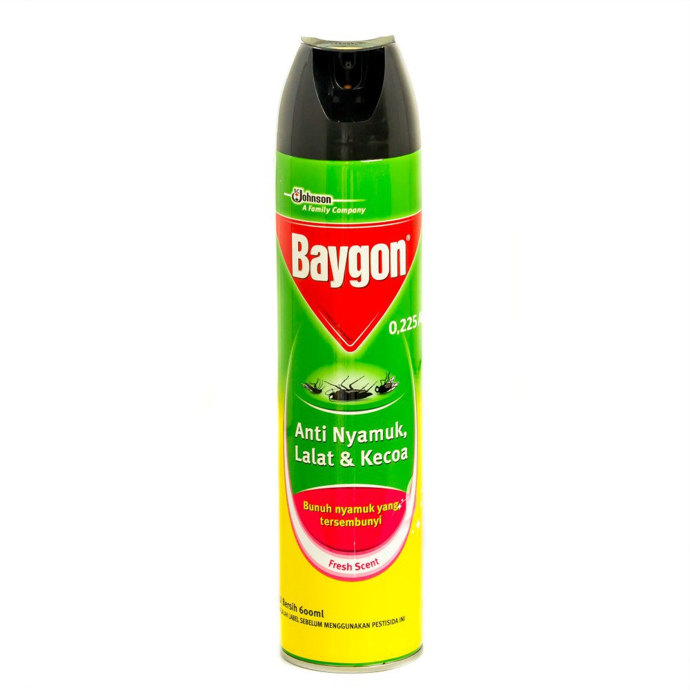 Jual Baygon Aerosol Yellow Fresh Scent 600ml | Shopee Indonesia