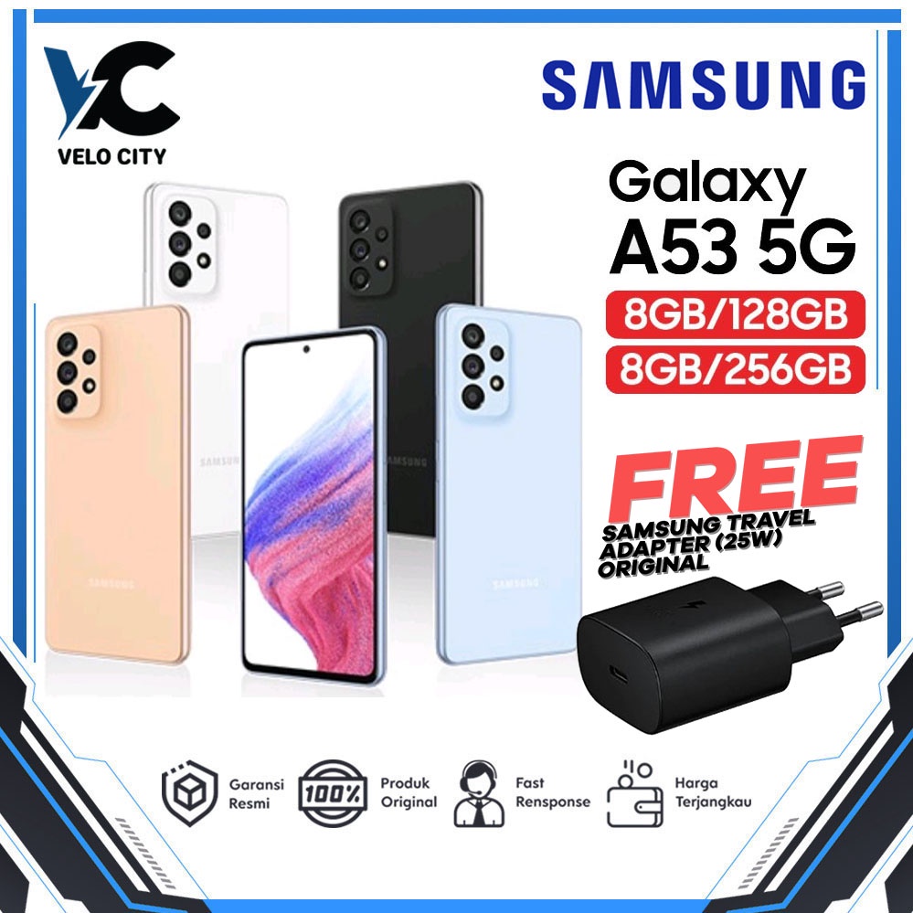 Samsung Galaxy A73 5G 8/256GB - Garansi Resmi SEIN 1 Tahun