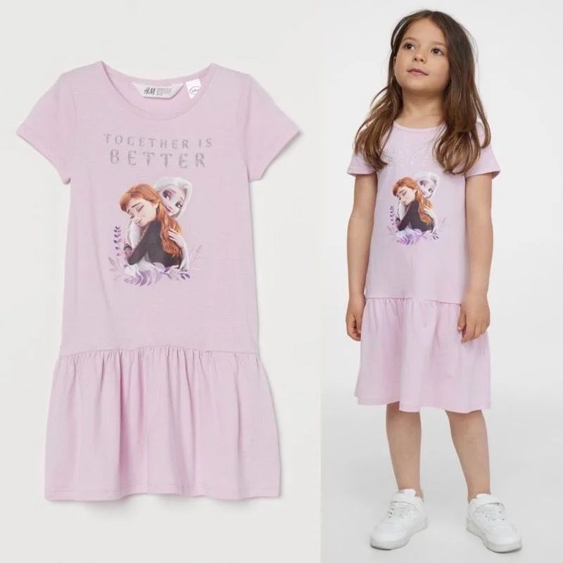 HM Short Dress girls Purple Together Is Better
