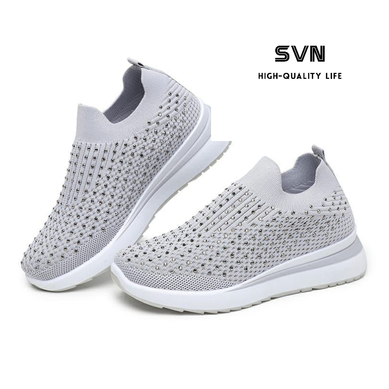 [GROSIR][COD] SEVEN_DAY SEPATU SLIP ON BAHAN RAJUT SEPATU WANITA IMPORT MURAH FASHION FZ-A66